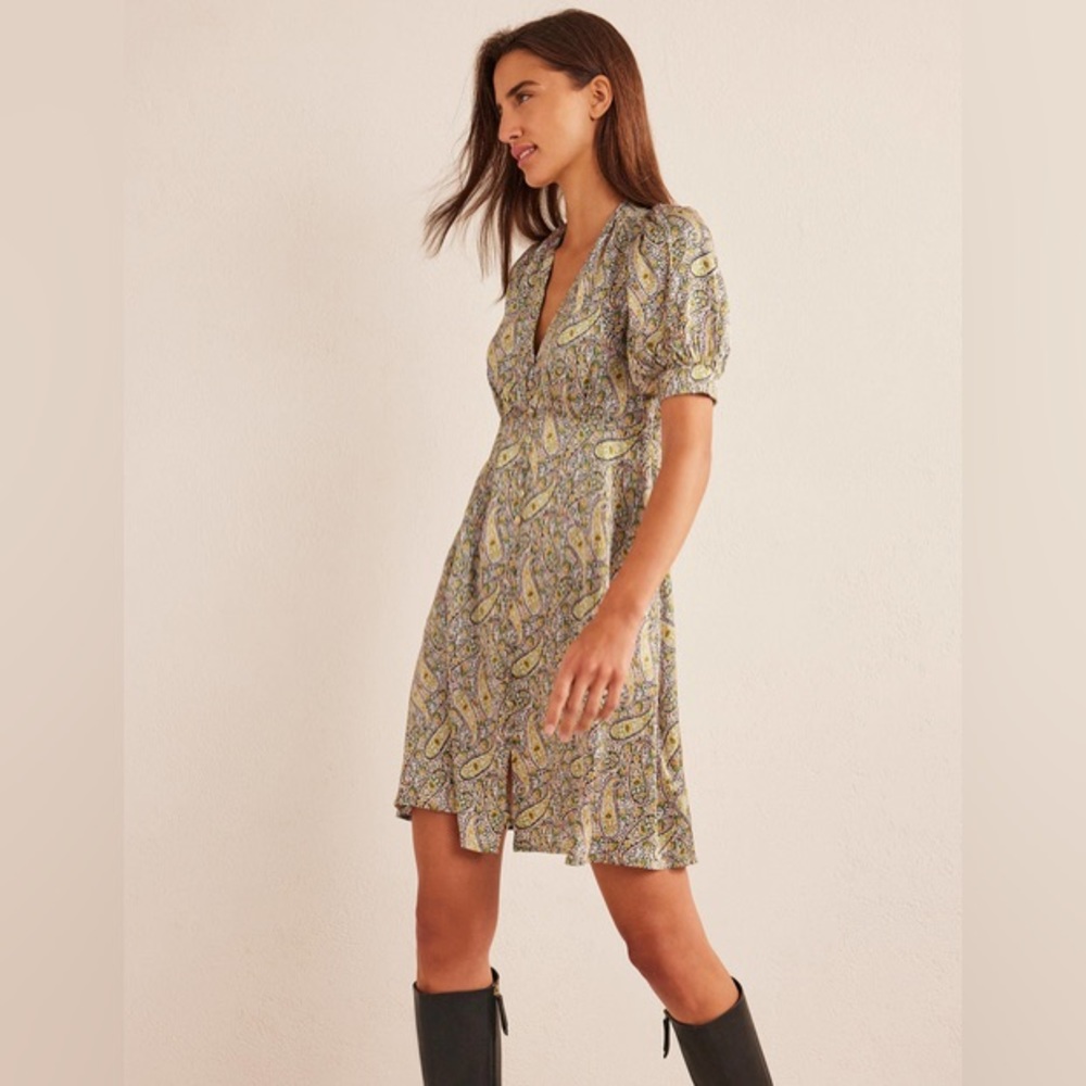 Boden Satin Tea Dress